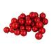 Northlight Seasonal 60ct Hot Shatterproof Shiny Christmas Ball Ornaments 2.5 inches 60mm Plastic in Red | 2.5 H x 2.5 W x 2.5 D in | Wayfair