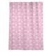 Brayden Studio® Classic Circles & Waves Geometric Sheer Rod Pocket Single Curtain Panel Polyester in Pink | 84 H in | Wayfair
