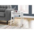 Accent Table / Side / End / Nightstand / Lamp / Living Room / Bedroom / Metal / Laminate / White / Contemporary / Modern - Monarch Specialties I 3594