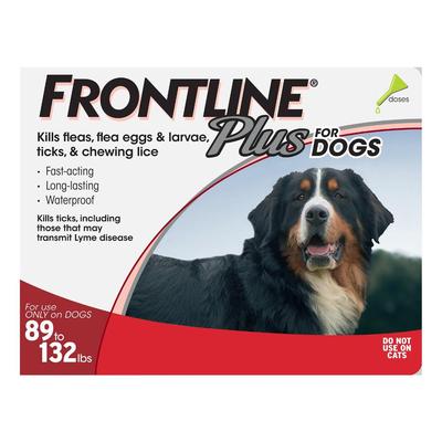 Frontline Plus Extra Large Dogs Over 89 Lbs (Red) 3 Doses