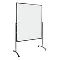 Moderations- und Trennwand »PREMIUM PLUS mobil« Emaille 100x150 cm grau, Legamaster, 196 cm