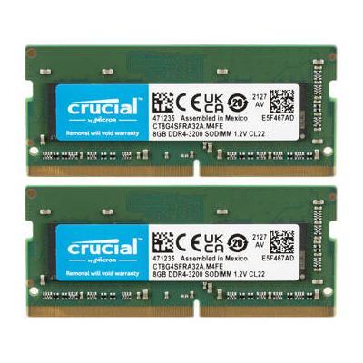 Crucial 16GB Laptop DDR4 3200 MHz SODIMM Memory Ki...