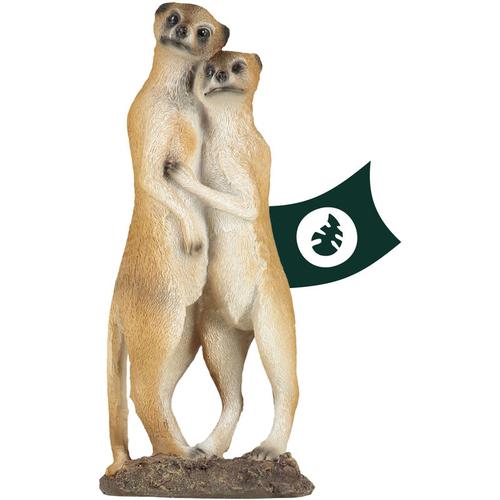 Erdmännchen Dekofigur – Wetterfeste Gartenfiguren Kunstharz Gartendeko