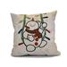 The Holiday Aisle® Winter Whimsy Outdoor Throw Pillow Polyester/Polyfill blend in White | 20 H x 20 W x 7 D in | Wayfair