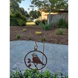 August Grove® Metal Rustic Capped Chickadee Garden Stake Metal | 3 H x 3 W x 1 D in | Wayfair 963C54E773314591B2A259639557F0C3