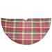 Northlight Seasonal 48" Red & Green Plaid Rustic Woodland Christmas Tree Skirt w/ Green Trim Polyester | 48 W in | Wayfair 32634998