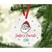 The Holiday Aisle® Santa's Favorite Wedding Cooke Round Ball Ornament Metal in Green/Red | 3.5 H x 3.5 W x 3.5 D in | Wayfair