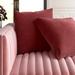 Willa Arlo™ Interiors Batchelder Square Velvet Pillow Cover Velvet in Red | 18 H x 18 W x 1 D in | Wayfair F2080B4856614E43B60CDD16D2AC29C9