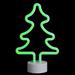 Northlight Seasonal 11" Green Christmas Tree LED Neon Style Table Sign | 11 H x 7.25 W x 3.25 D in | Wayfair 33377744