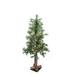 Northlight Seasonal 3' Pre-Lit Medium Woodland Alpine Artificial Christmas Tree - Clear Lights in Green/White | 36 H x 21 W in | Wayfair 32270619