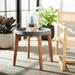 Mercury Row® Fossen Outdoor Side Table Wood/Stone/Concrete in Gray | 17.7 H x 20 W x 20 D in | Wayfair 206E267E70884BE8822B511A1DEC6BB4
