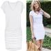 Athleta Dresses | Athleta Topanga Fitted White Tee Dress || Xs | Color: White | Size: Xs