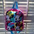 Disney Accessories | Almost New Disney Back Pack Minny Mouse | Color: Blue/Pink | Size: 9 X 10