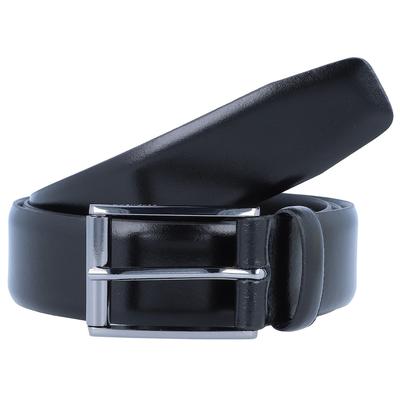 Strellson Premium Gürtel Leder 115 cm Schwarz Herren