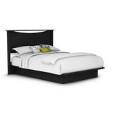 South Shore Step One Queen Platform Bed in Black | 46 H x 63.87 W x 82.37 D in | Wayfair 11275