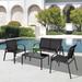 17 Stories Outdoor 4 Pieces Patio Furniture Set w/ Glass Top Coffee Table Metal | Wayfair 457EFF1B22714E408A477CA960C93D33