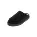 Extra Wide Width Men's Microsuede Clog Slippers by KingSize in Black (Size 13 EW)