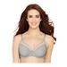 Plus Size Women's One Smooth U® Ultra LightIllusion Neckline Underwire Bra DF3439 by Bali in Crystal Grey (Size 36 C)