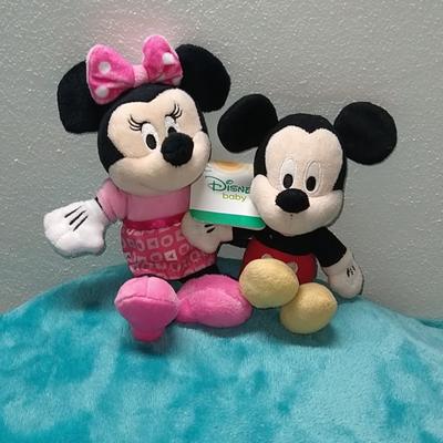 Disney Toys | Baby Disney Mickey And Minnie Mini Plush | Color: Black/Red | Size: Osbb