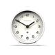 NEWGATE® M Mantel Silent Sweep Mantel Clock - 'No Tick' - A Modern Mantelpiece Clock - Small Clock - Mantel Clocks - Minimalist Dial - (Polar White)