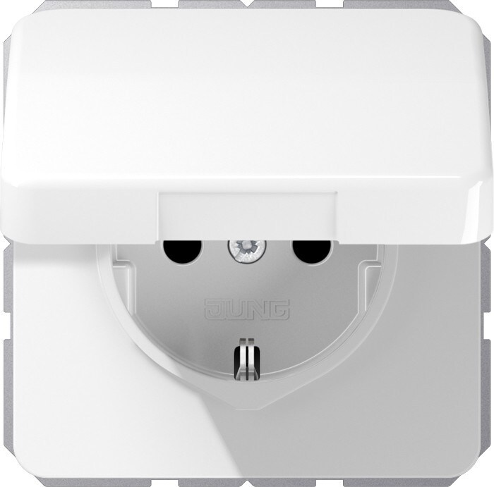 Jung SCHUKO-Steckdose 16A 250V CD 1520 NBFKL WW CD1520NBFKLWW Image