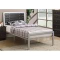 Hokku Designs Agenore Platform Bed Metal in Gray | 41 H x 39 W in | Wayfair CD14F0047E1D4B2E860D2B893FAC4157
