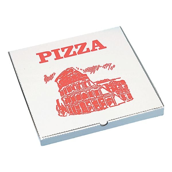 Papstar Pizzakartons, 33 x 33 cm, 100 Stück weiß, 33x3x33 cm Image