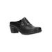 Women's Cynthia Slide by Easy Street in Black Croco (Size 9 M)