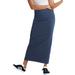 Plus Size Women's Knit Maxi Skirt by ellos in Navy (Size 34/36)