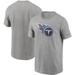 Men's Nike Heathered Gray Tennessee Titans Primary Logo T-Shirt