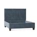 My Chic Nest Leigh Upholstery Platform Bed Upholstered/Velvet/Polyester/Cotton/Linen in White | 65 H x 58 W x 80 D in | Wayfair 563-105-1160-F