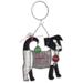 Sunset Vista Designs Co. 2 Piece Dog Hanging Figurine Ornament Set Metal in Black/Gray | 4.5 H x 4 W x 1 D in | Wayfair 15333