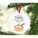 The Holiday Aisle® Funny Food Pun Dumpling Ball Ornament Wood in Black/Brown/White | 3.5 H x 3.5 W x 3.5 D in | Wayfair