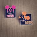 Disney Jewelry | 2 Mickey Expressions Mystery Pouch Enamel Pins | Color: Orange/Pink | Size: Various