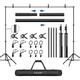 FUDESY Backdrop Stand Kit, 7x10Ft / 2.1x3m Heavy Duty Photo Video Studio Support System, Adjustable Background Stand with Carry Bag and 4 Clamps for Photography Studio, Birthday, Parties