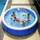 Piscine Gonflable Ronde en PVC, très Grandes piscines familiales pour Enfants, Piscine Hors Sol avec Pompe, Piscine Gonflable Summer Water Party A 180x63cm (71x25inch)