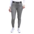 Adar Pro Heather Scrubs for Women - Ultimate Yoga Jogger Scrub Pants - P7104H - Heather Grey - 2X