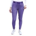 Adar Pro Heather Scrubs for Women - Ultimate Yoga Jogger Scrub Pants - P7104H - Heather Grape - 2X