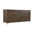 Bernhardt Haines 6 Drawer Double Dresser Wood/Metal in Brown/Gray | 33 H x 63 W x 20 D in | Wayfair 303044B