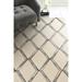 White 144 x 0.5 in Area Rug - Latitude Run® Erno Geometric Handmade Tufted Cream Area Rug Viscose/Wool | 144 W x 0.5 D in | Wayfair