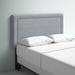 Mercury Row® Rowberrow Upholstered Panel Headboard Upholstered in White/Black | 51 H x 56 W x 3 D in | Wayfair BRSD4452 26744487