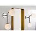 AllModern Balko 2-Light Wall Sconce Glass/Metal in Black/Gray/White | 18.25 H x 6 W x 14.75 D in | Wayfair 417258DD2B2C40C6B775FEEE2827A085