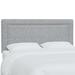 Mercury Row® Rowberrow Upholstered Panel Headboard Upholstered in White | 51 H x 62 W x 3 D in | Wayfair BRSD4452 26744489