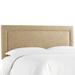 Mercury Row® Rowberrow Upholstered Panel Headboard Upholstered in White | 51 H x 62 W x 3 D in | Wayfair BRSD4452 26744509