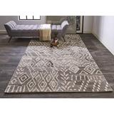 Gray 0.48 in Area Rug - Steelside™ Amirah Geometric Wool/Viscose/Cotton Taupe/Area Rug Wool | 0.48 D in | Wayfair C6433A08661941F2964710224DC829F7