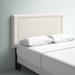 Mercury Row® Rowberrow Upholstered Panel Headboard Upholstered in White | 51 H x 74 W x 3 D in | Wayfair BRSD4452 26744501