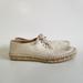 J. Crew Shoes | J. Crew Vanilla Cream Lace-Up Espadrille Shoes 10 | Color: Cream/Tan | Size: 10