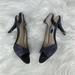 Nine West Shoes | Nine West Bank Head Slingback High Heels Size 10m | Color: Gray/Purple | Size: 10