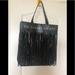 Victoria's Secret Bags | Nwot Victoria’s Secret Black Fringe Tote | Color: Black | Size: Os