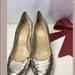 Kate Spade Shoes | Kate Spade New York Faux Croc Gold Leather Pumps | Color: Gold | Size: 8.5